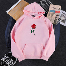 Charger l'image dans la galerie, Harajuku Autumn winter funny rose print hoodie men Hip Hop casual brief popular sweatshirts black clothes fashion man streetwear