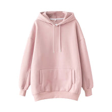 Charger l'image dans la galerie, Aachoae Casual Solid Hooded Hoodies Women Batwing Long Sleeve Plus Size Sweatshirts Autumn Pullover Pure Fashion Tops Sudaderas
