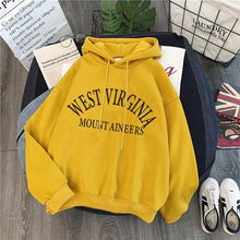 Charger l'image dans la galerie, oversized Hoodies Women Thicker Letter Warm Pullover Coat Drawstring Harajuku Sweatshirt Pink Womens Korean New High Quality