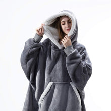 Charger l'image dans la galerie, Oversized Hoodies Sweatshirt Women Winter Hoodies Fleece Giant TV Blanket With Sleeves Pullover Oversize Women Hoody Sweatshirts