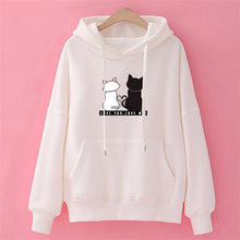 Charger l'image dans la galerie, Streetwear Hoodies Women Sweatshirt Autumn Long Sleeve Hoodies Harajuku Hoodie Cute Cat Print Sweatshirt Women Sudadera Mujer