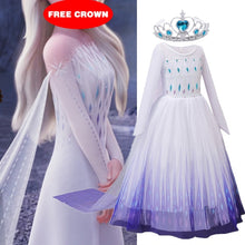 Charger l'image dans la galerie, Snow Girls Dress Princess Costume Halloween Carnival Children Dress up Kids Dresses for Girls Clothing Size 4-10 Years