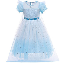 Charger l'image dans la galerie, Snow Girls Dress Princess Costume Halloween Carnival Children Dress up Kids Dresses for Girls Clothing Size 4-10 Years