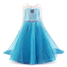 Charger l'image dans la galerie, Snow Girls Dress Princess Costume Halloween Carnival Children Dress up Kids Dresses for Girls Clothing Size 4-10 Years