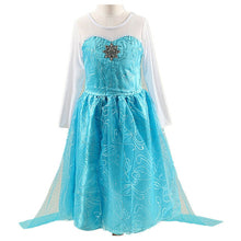Charger l'image dans la galerie, Snow Girls Dress Princess Costume Halloween Carnival Children Dress up Kids Dresses for Girls Clothing Size 4-10 Years