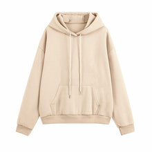 Charger l'image dans la galerie, Hoodie 2 Pieces Set Women Autumn Solid Oversized Sweatshirt Set Casual Long Sleeve Fleece Tops Long Pants Tracksuit Suit Outfits
